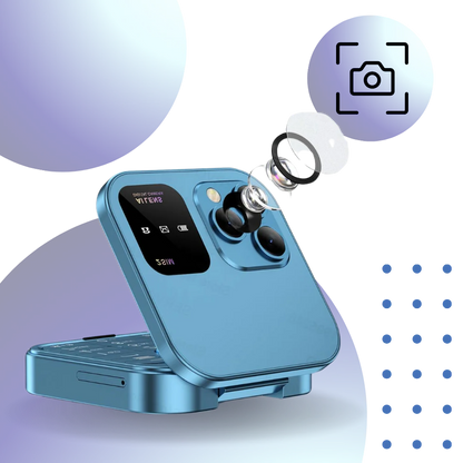 Compact 2 Sim Flip Mobile Phone