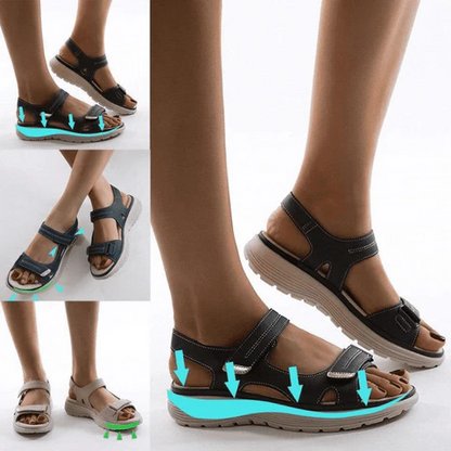 Comfortable Walking Sandals for Women - Adjustable Fit