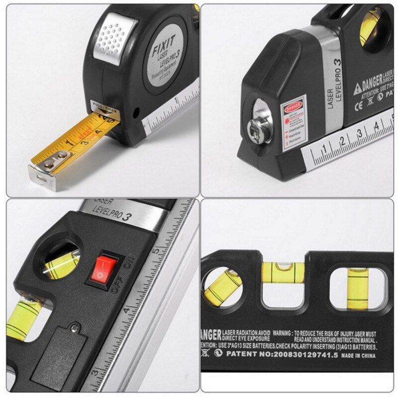 Accurate 4-in-1 Laser Level & Distance Meter