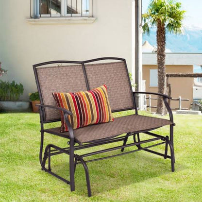 Comfortable Patio Glider Bench for Two