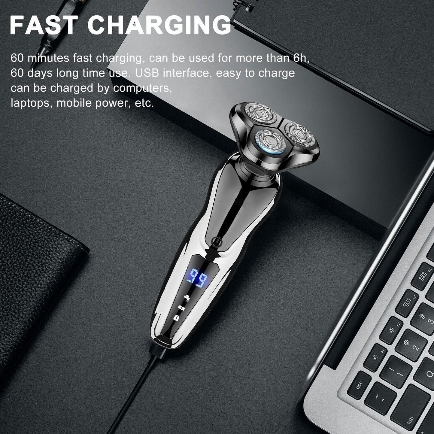 Reusable Mens Electric Razor Shaver