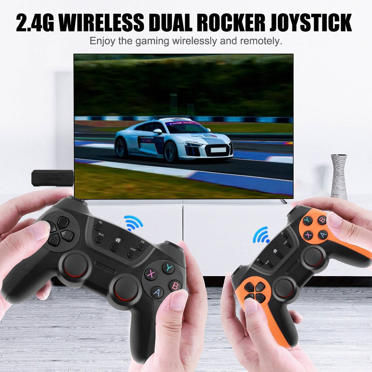 Classic Gaming System 4K with 2 Controllers - 41000 Games