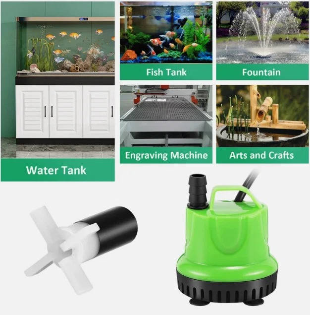 Compact Aquarium Water Fountain Pump Kit