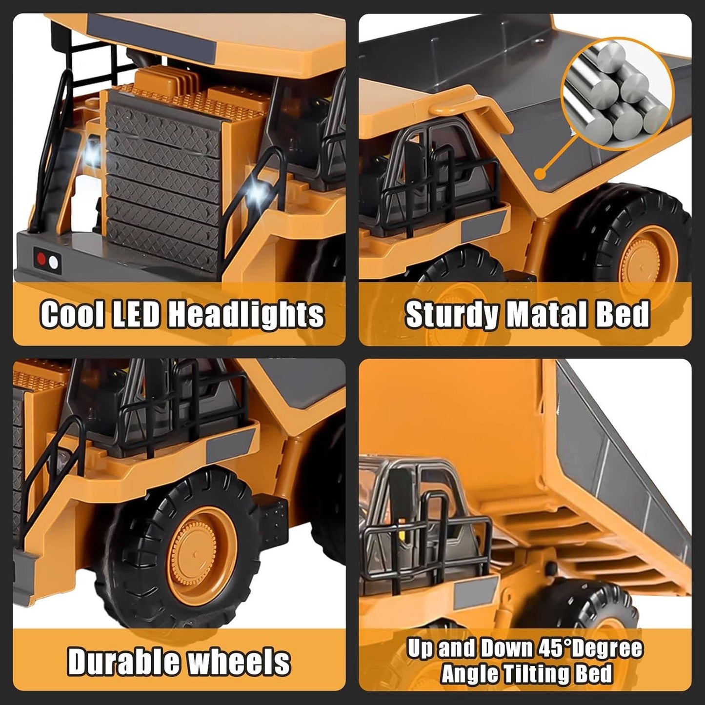 Toy RC Construction Truck Vehicle Set
