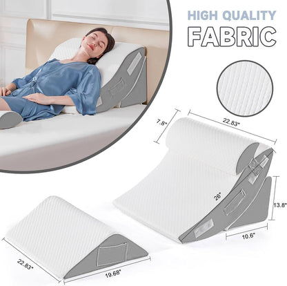 Comfortable Foam Bed Support Pillow Set