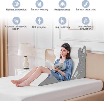 Comfortable Foam Bed Support Pillow Set
