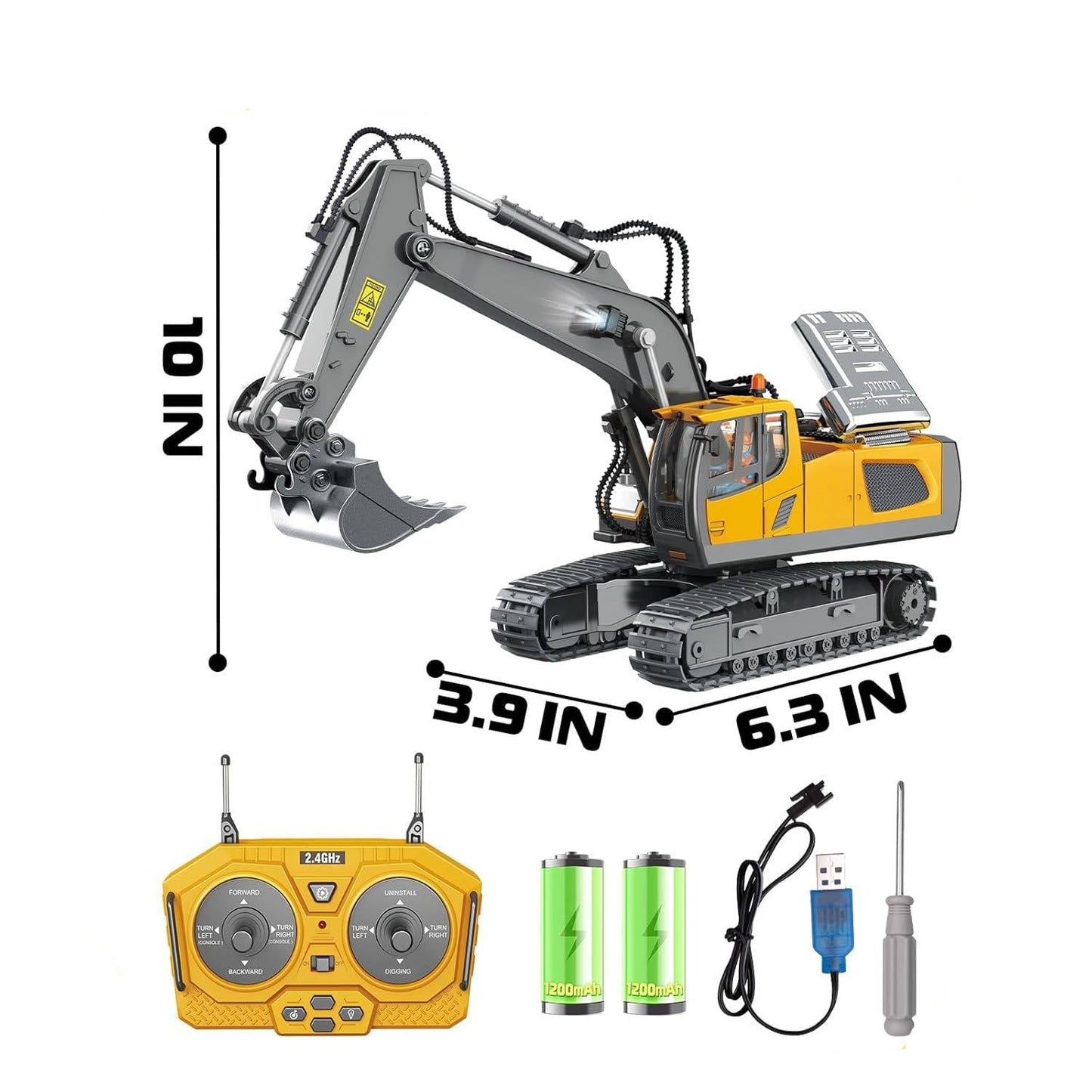 Toy RC Construction Truck Vehicle Set