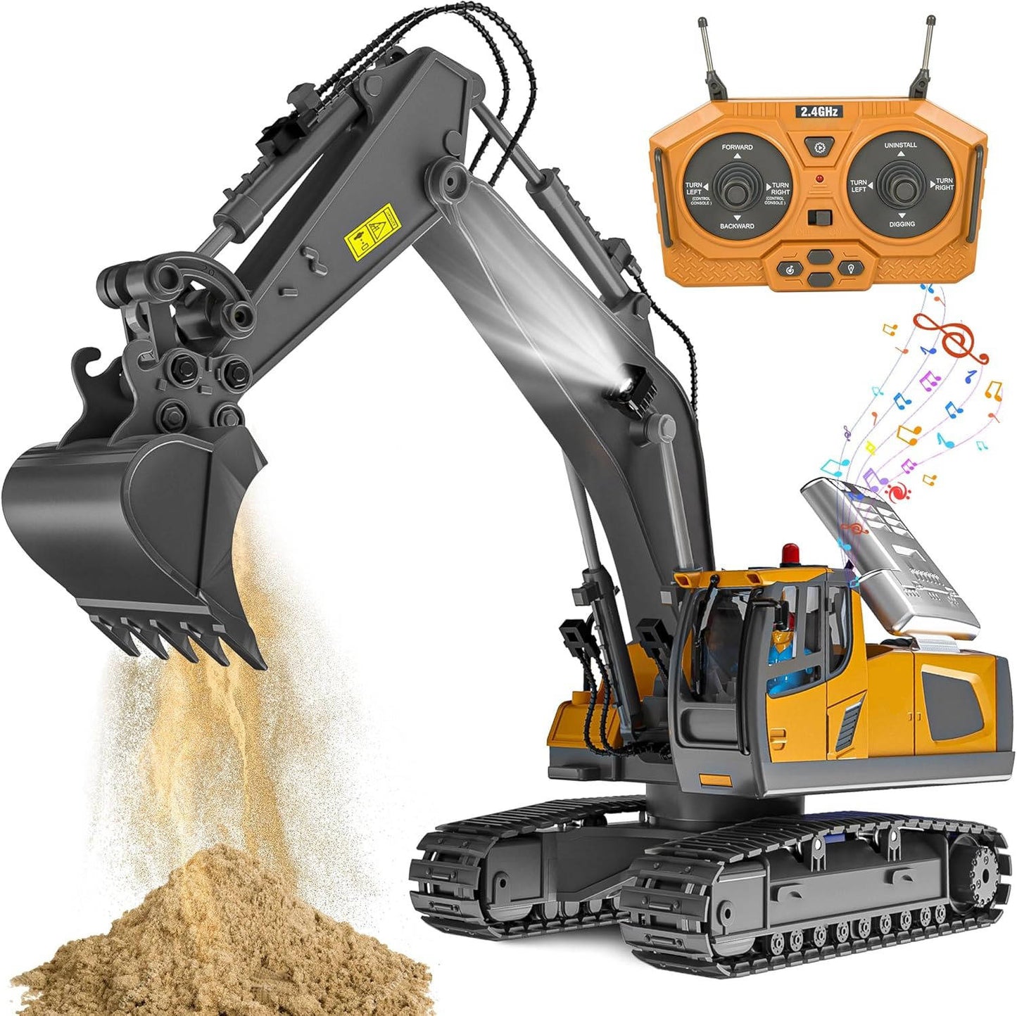 Toy RC Construction Truck Vehicle Set - Pexav