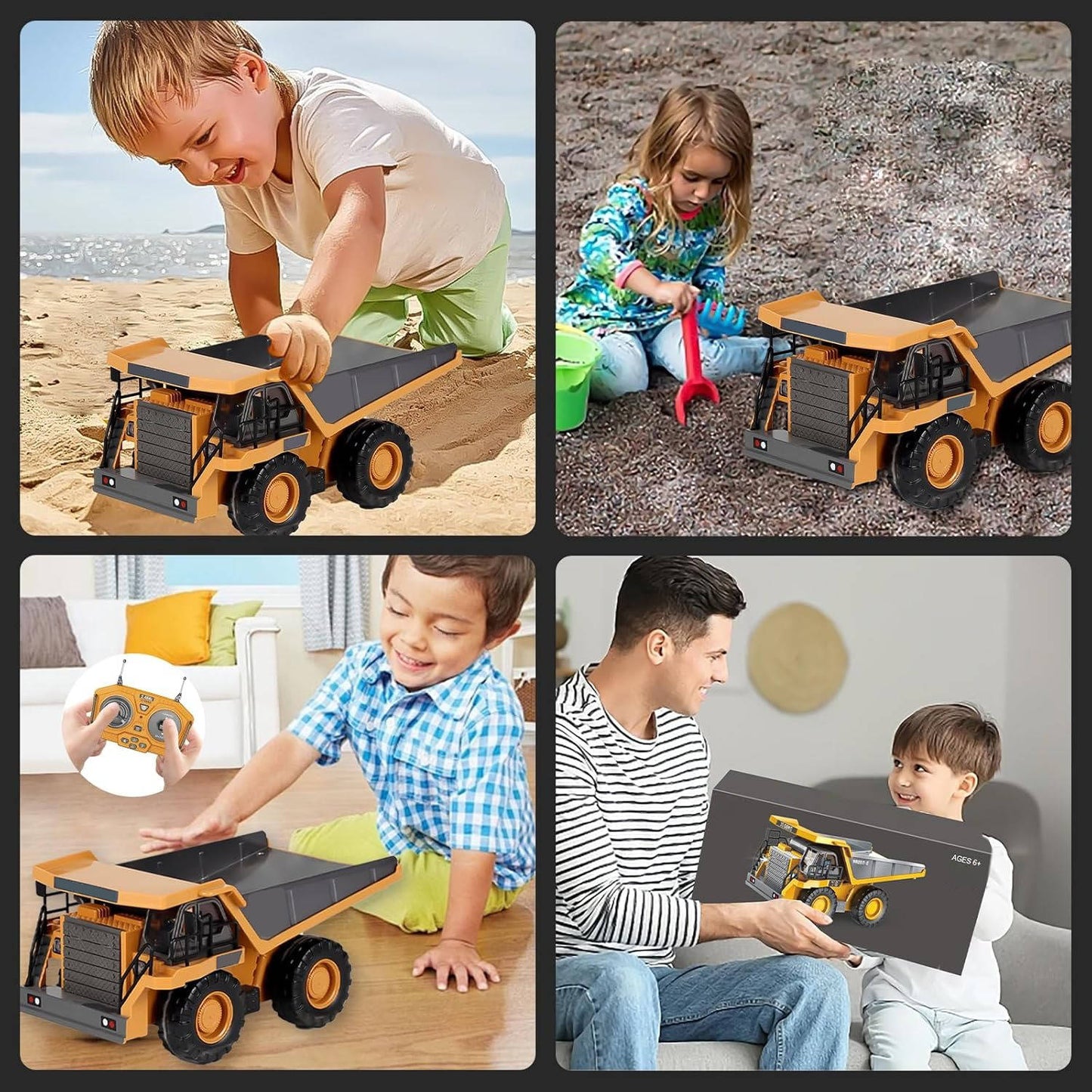 Toy RC Construction Truck Vehicle Set