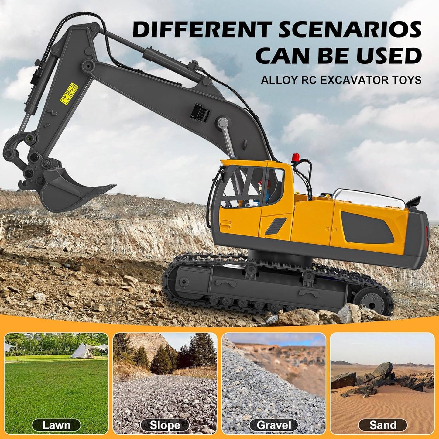 Toy RC Construction Truck Vehicle Set