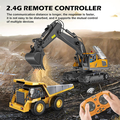 Toy RC Construction Truck Vehicle Set