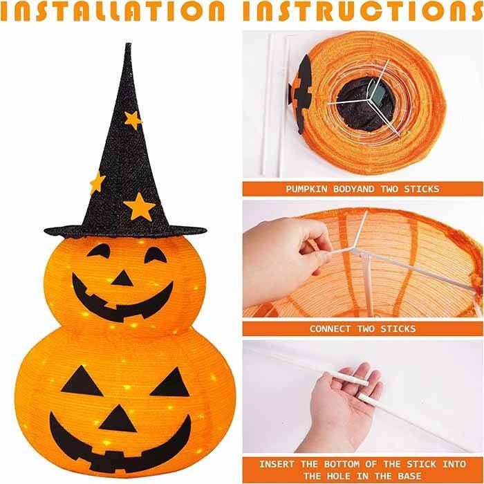 Spooky Fall Yard Pumpkin Decor