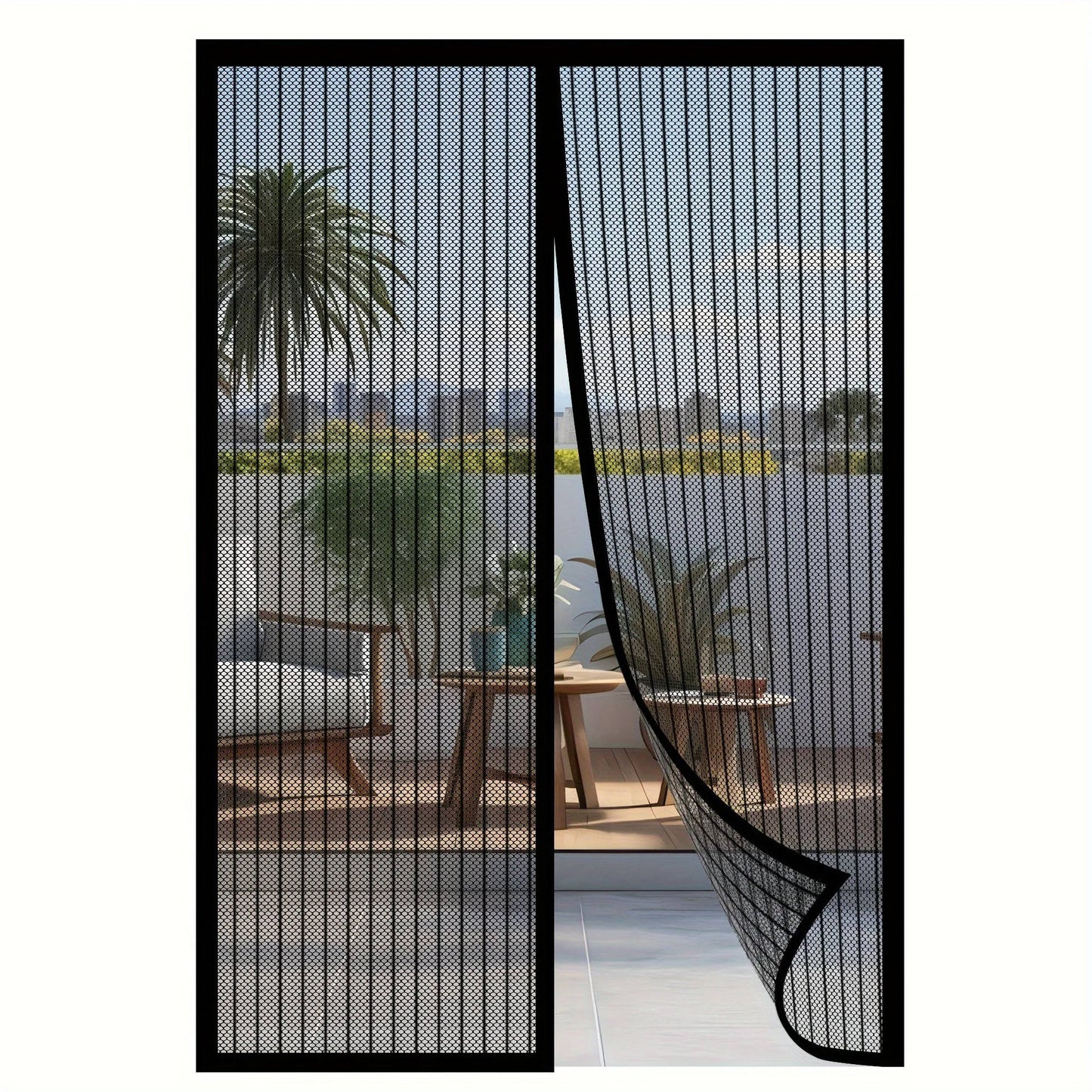 Adjustable Magnetic Screen Door Fits Any Size - Pexav