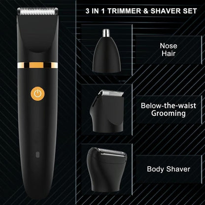 Men's 3-in-1 Electric Body Trimmer