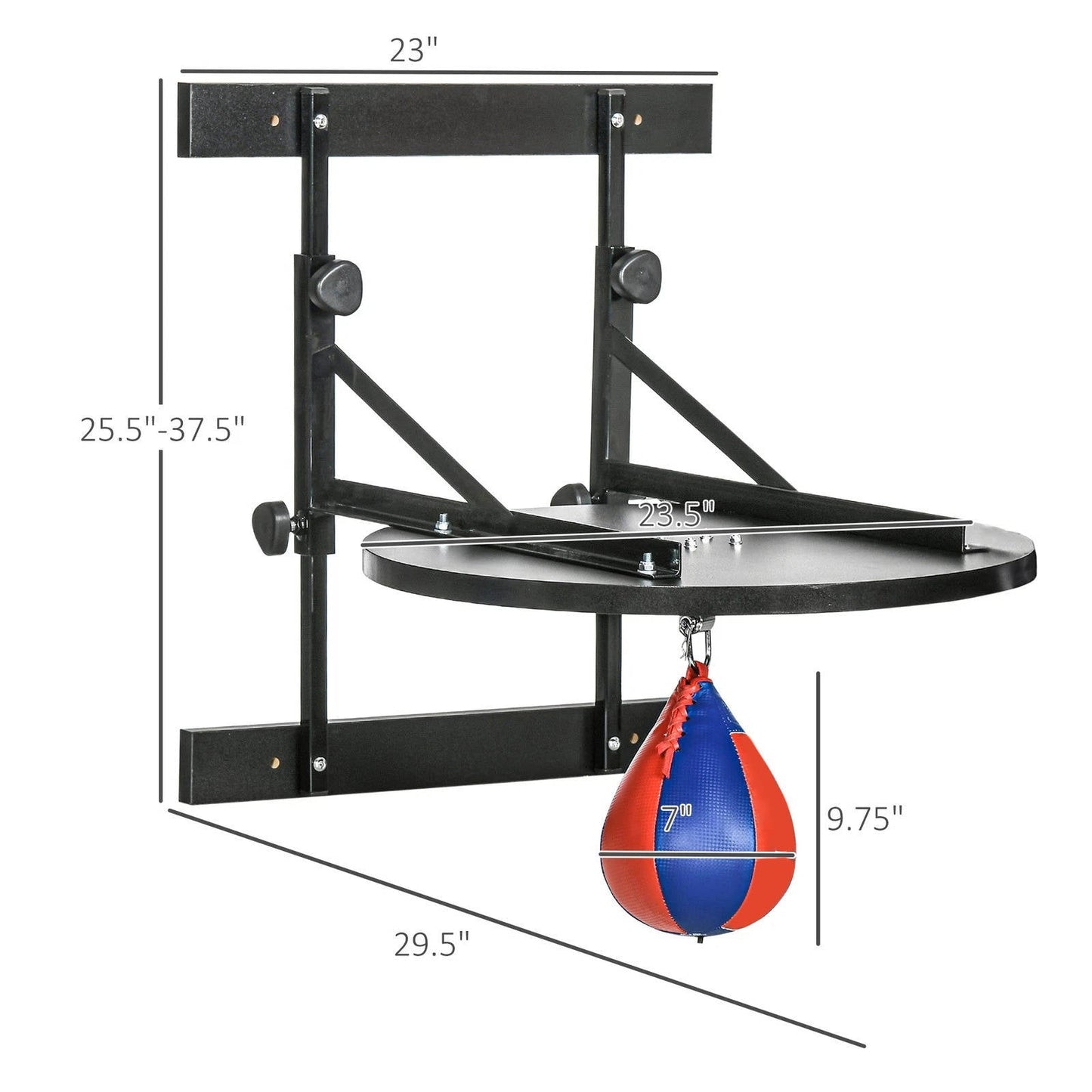 Adjustable Boxing Punching Bag Wall Mount