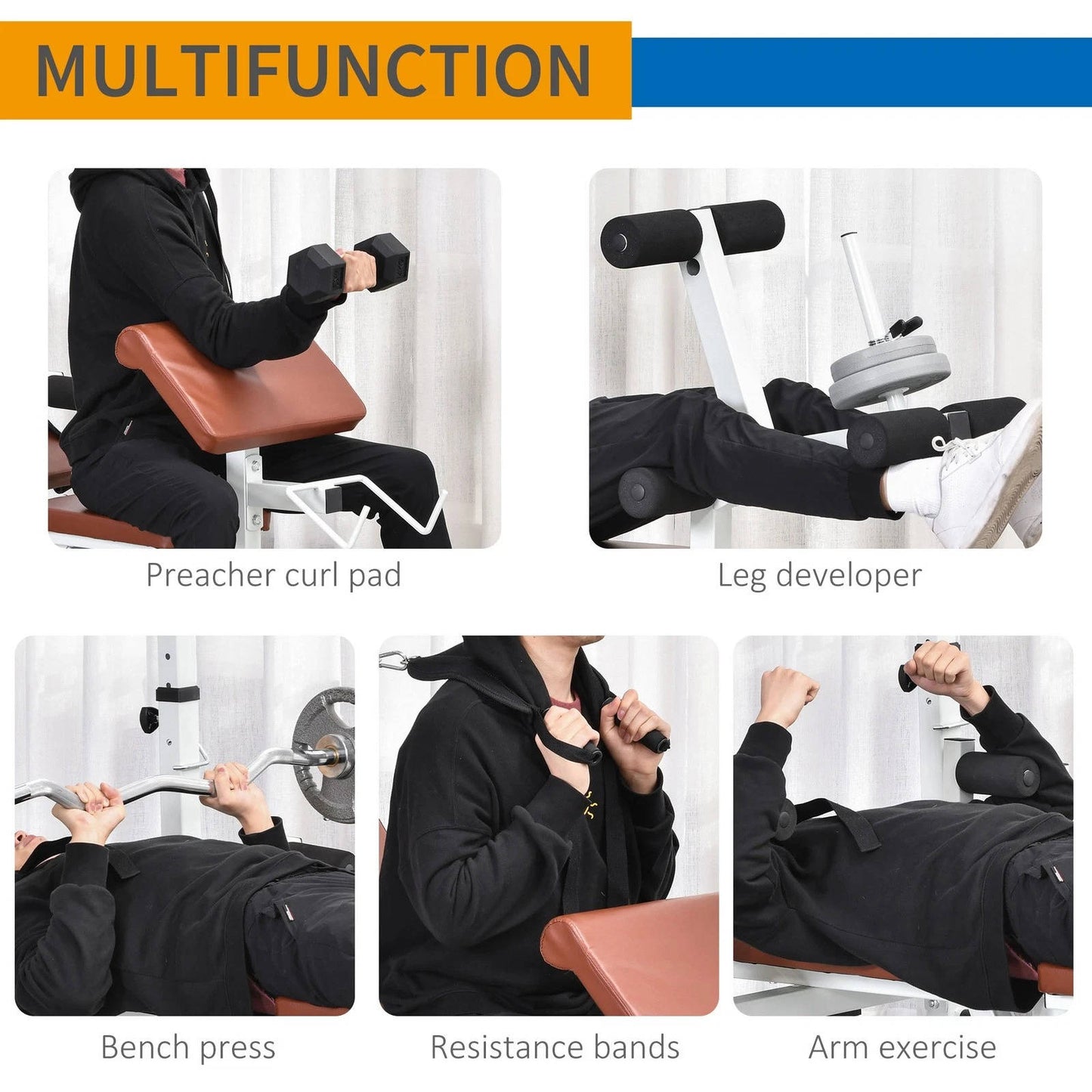 Adjustable Weight Bench For Home Gym Workout