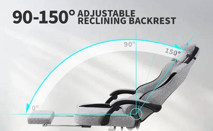 Comfortable Game Chair With Adjustable Footrest