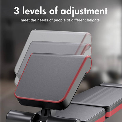 Compact Folding Workout Bench Adjustable Incline