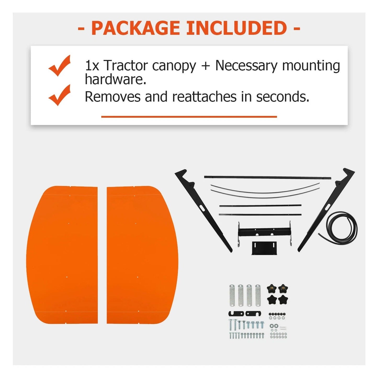 Universal Tractor Sun Shade Canopy 52 Inch