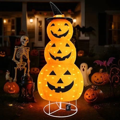 Spooky Fall Yard Pumpkin Decor - Pexav