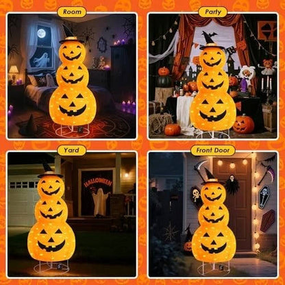 Spooky Fall Yard Pumpkin Decor