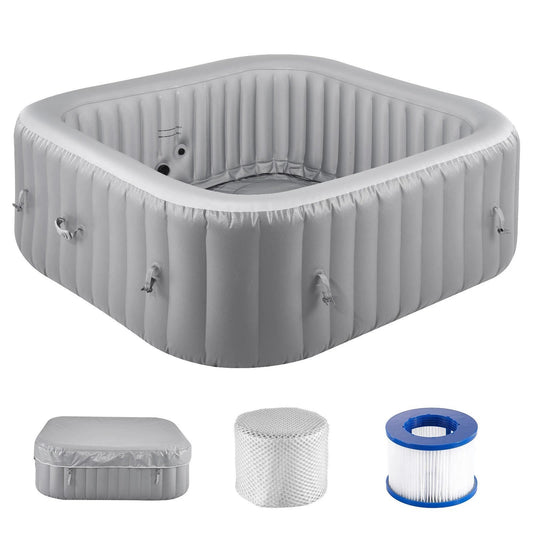 Compact 6 Person Blow Up Hot Tub Spa Set - Pexav