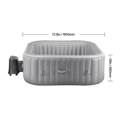 Compact 6 Person Blow Up Hot Tub Spa Set