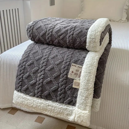 Soft Plush Reversible Home Decor Blanket