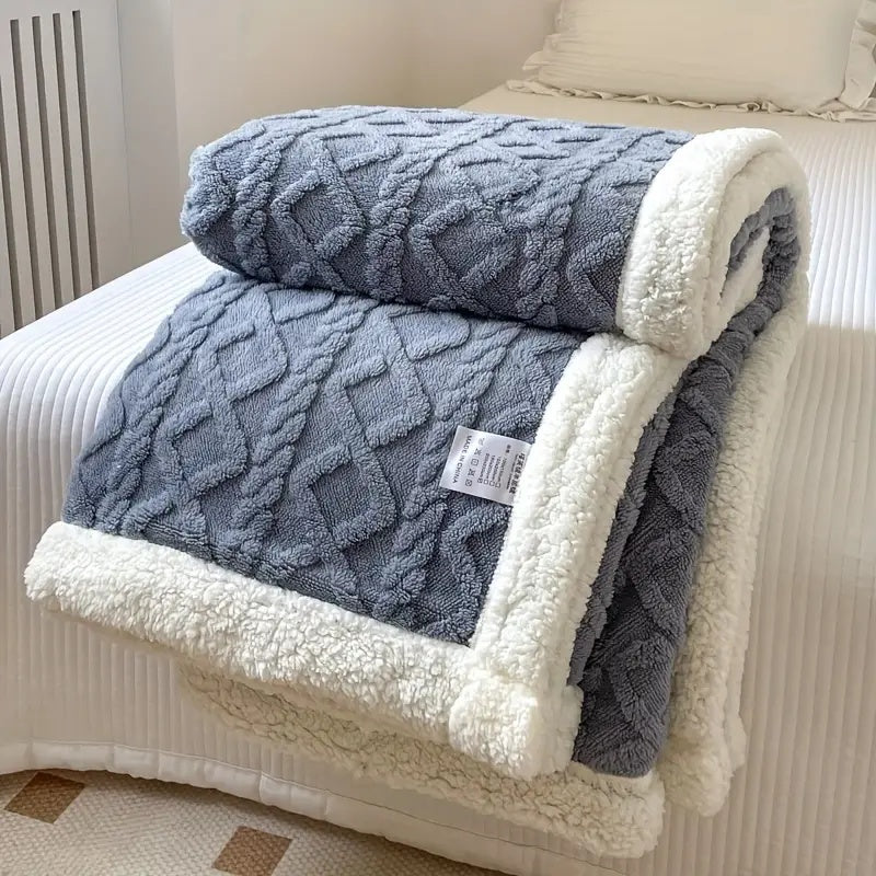 Soft Plush Reversible Home Decor Blanket