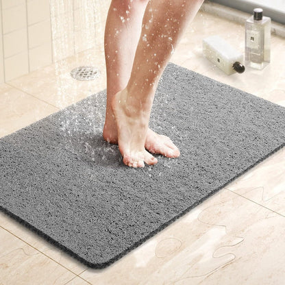 Soft Grip Bathroom Shower Mat with Fast Drainage Support - Pexav