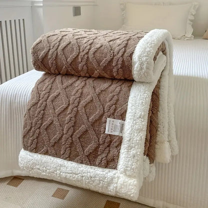 Soft Plush Reversible Home Decor Blanket