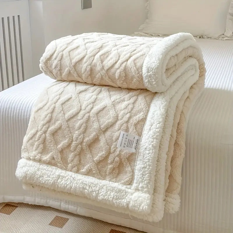 Soft Plush Reversible Home Decor Blanket