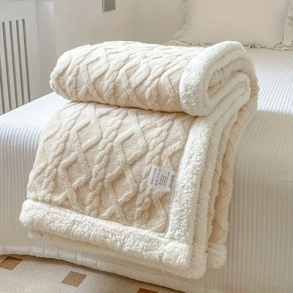 Soft Plush Reversible Home Decor Blanket