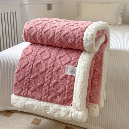 Soft Plush Reversible Home Decor Blanket