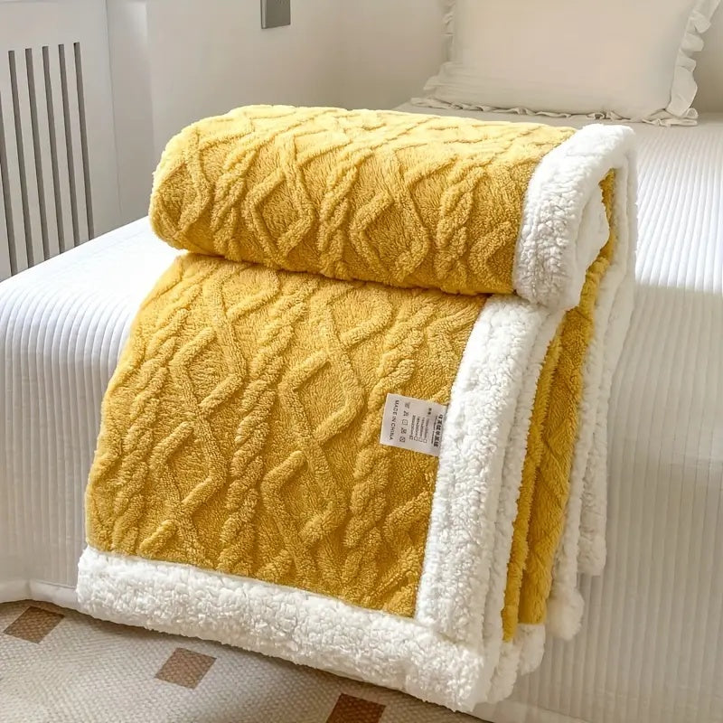 Soft Plush Reversible Home Decor Blanket