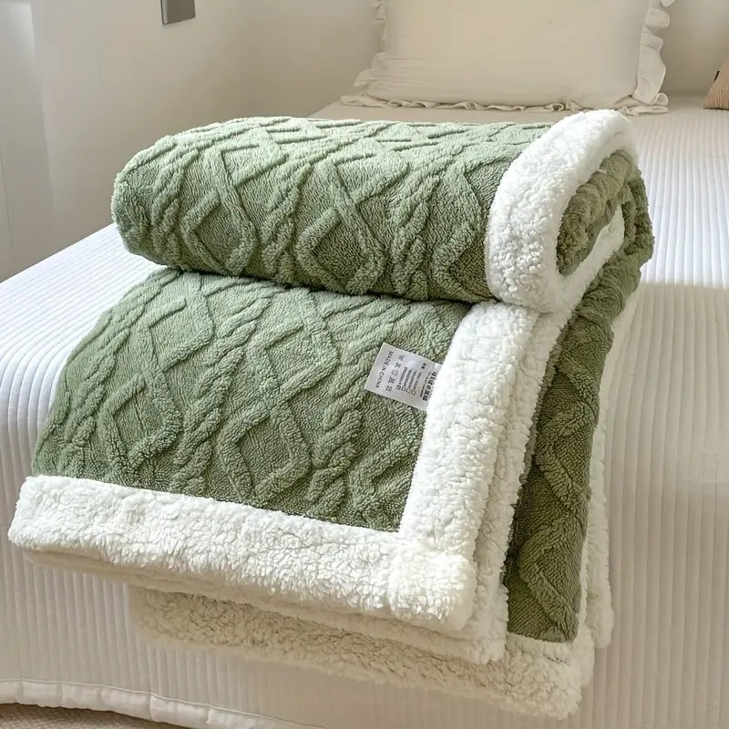 Soft Plush Reversible Home Decor Blanket