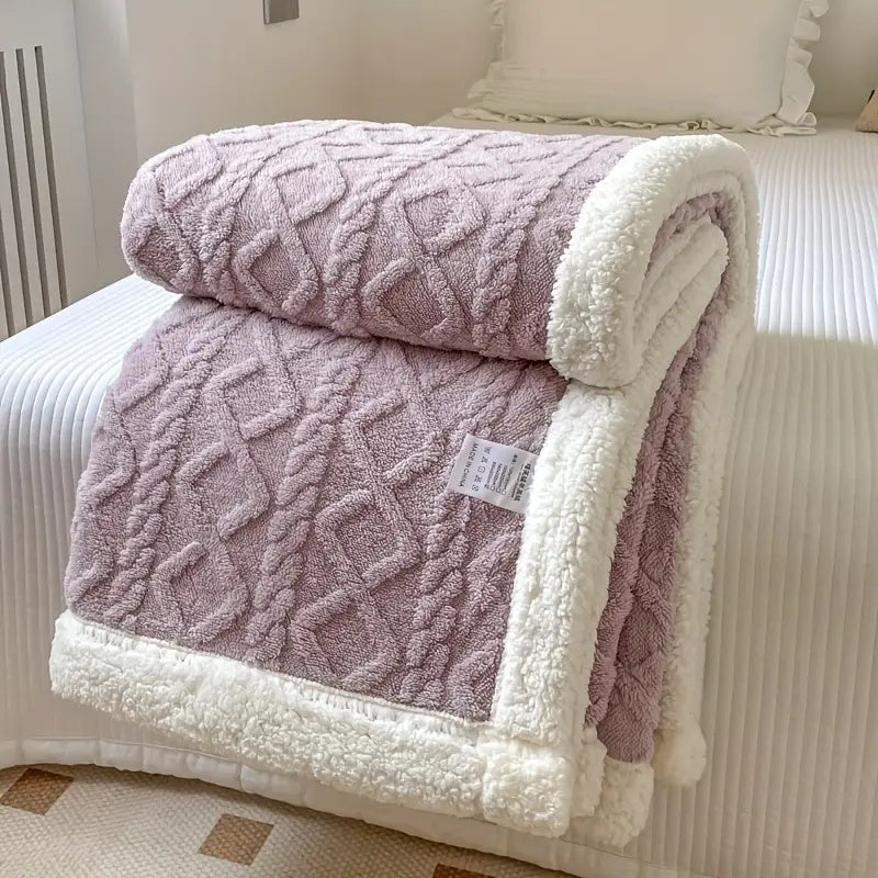 Soft Plush Reversible Home Decor Blanket