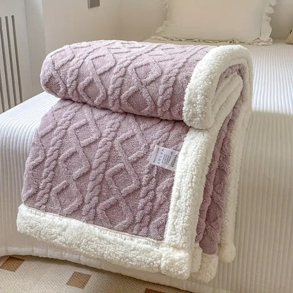 Soft Plush Reversible Home Decor Blanket