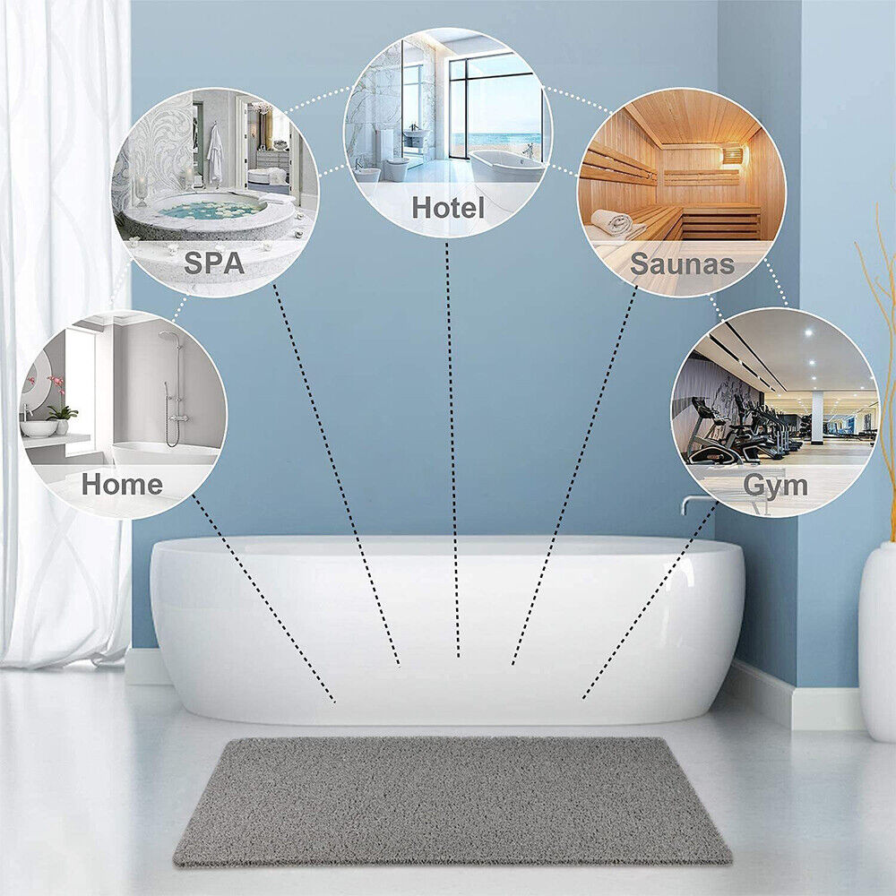 Soft Grip Bathroom Shower Mat with Fast Drainage Support