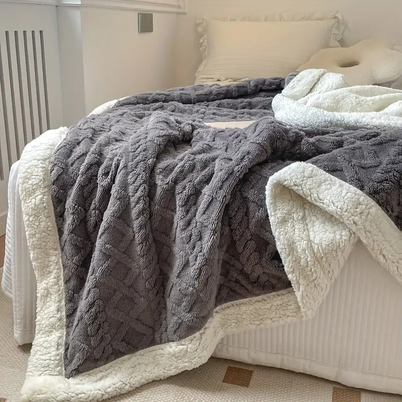 Soft Plush Reversible Home Decor Blanket