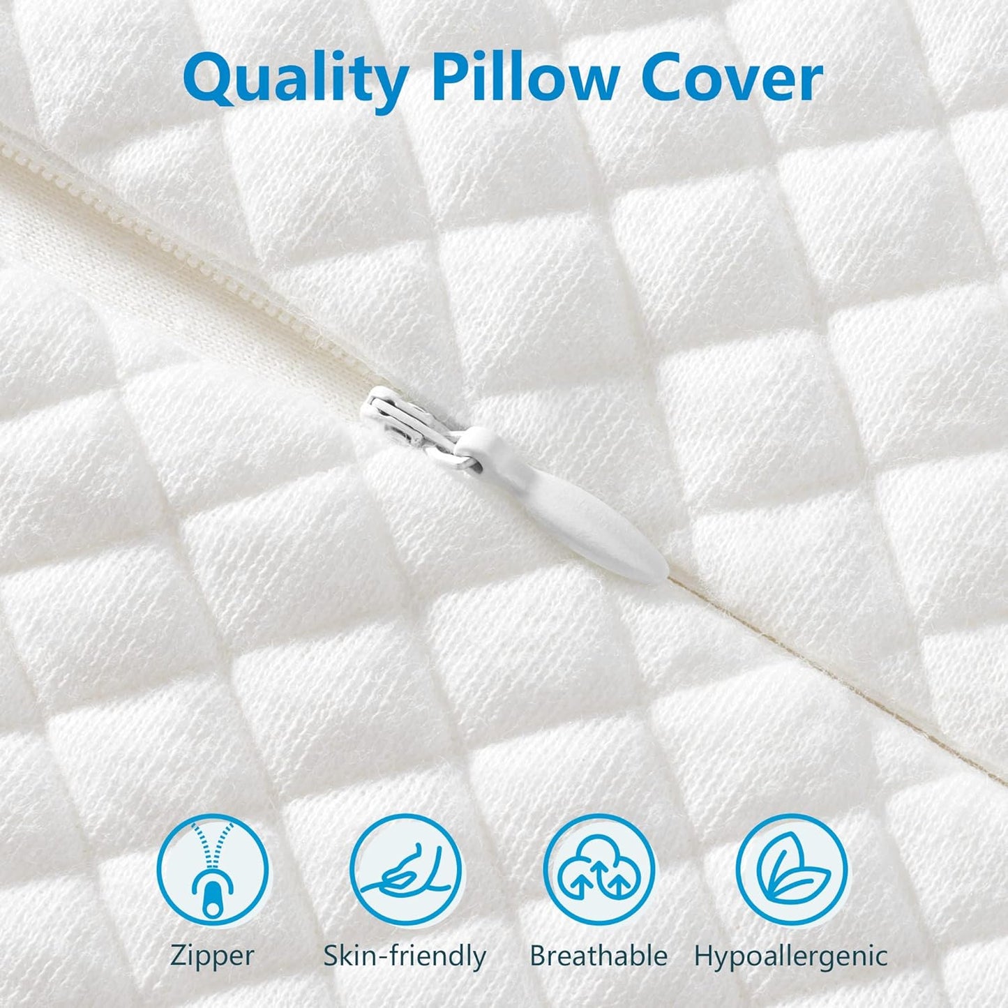 Supportive Rest Pillow Adjustable & Cooling Cover