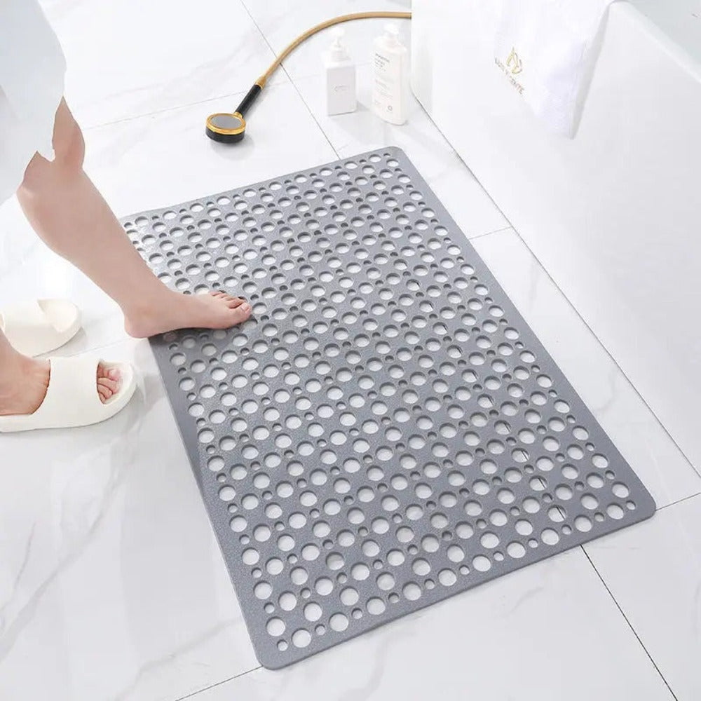 Anti-Slip Bathroom Shower Mat with Quick Drain