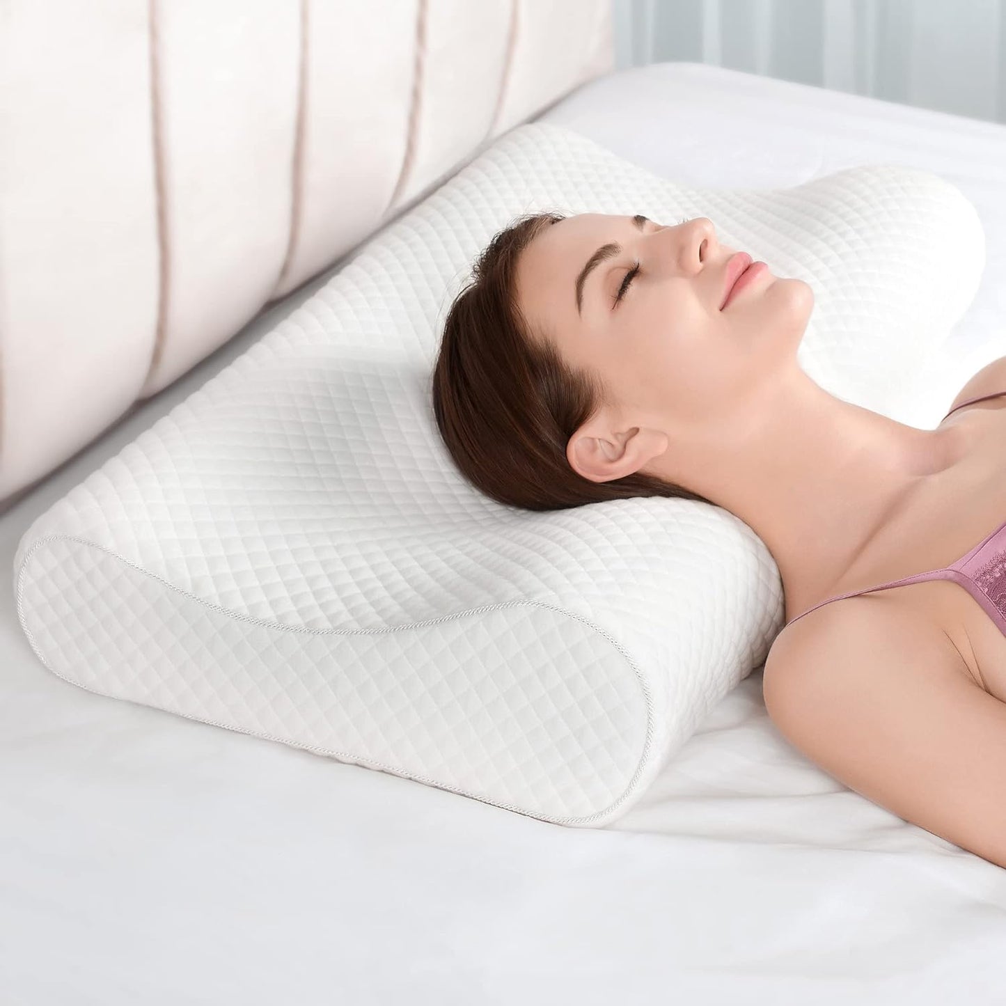 Supportive Rest Pillow Adjustable & Cooling Cover - Pexav
