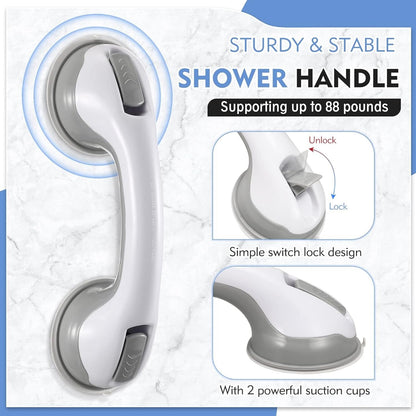 Sturdy Bathroom Suction Handle Non Slip Shower Grip