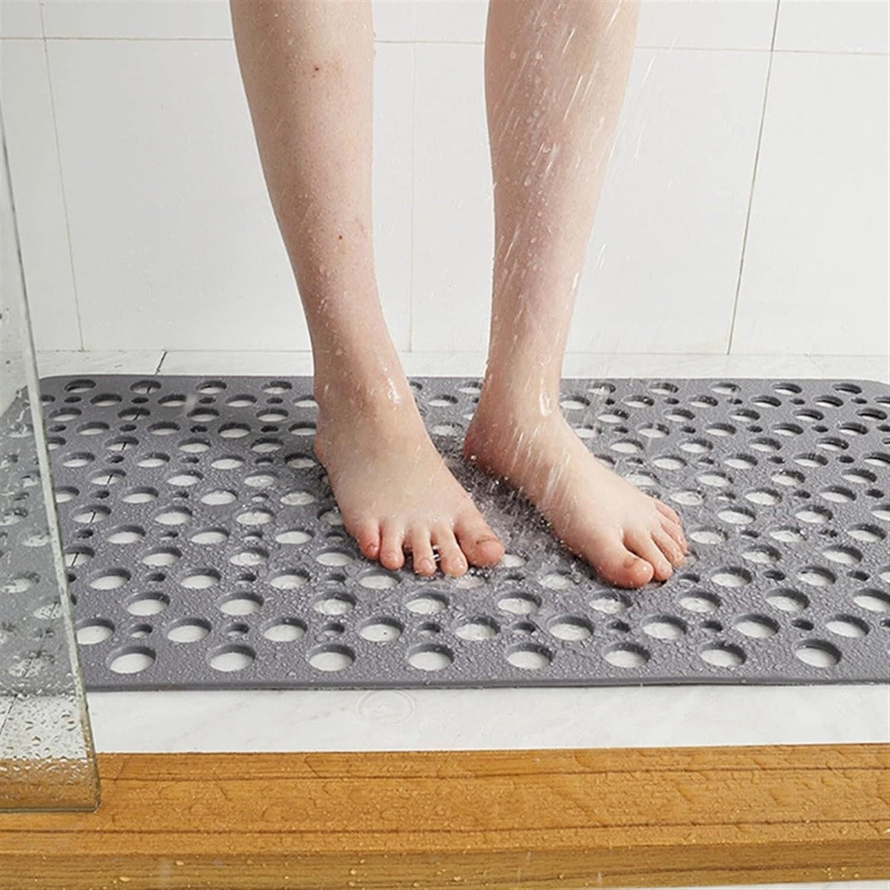 Anti-Slip Bathroom Shower Mat with Quick Drain - Pexav