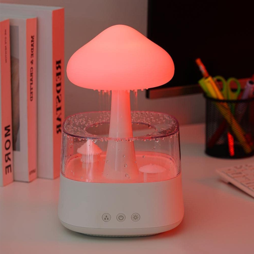 Compact Desk Lamp Humidifier Aroma Diffuser Night Light - Pexav