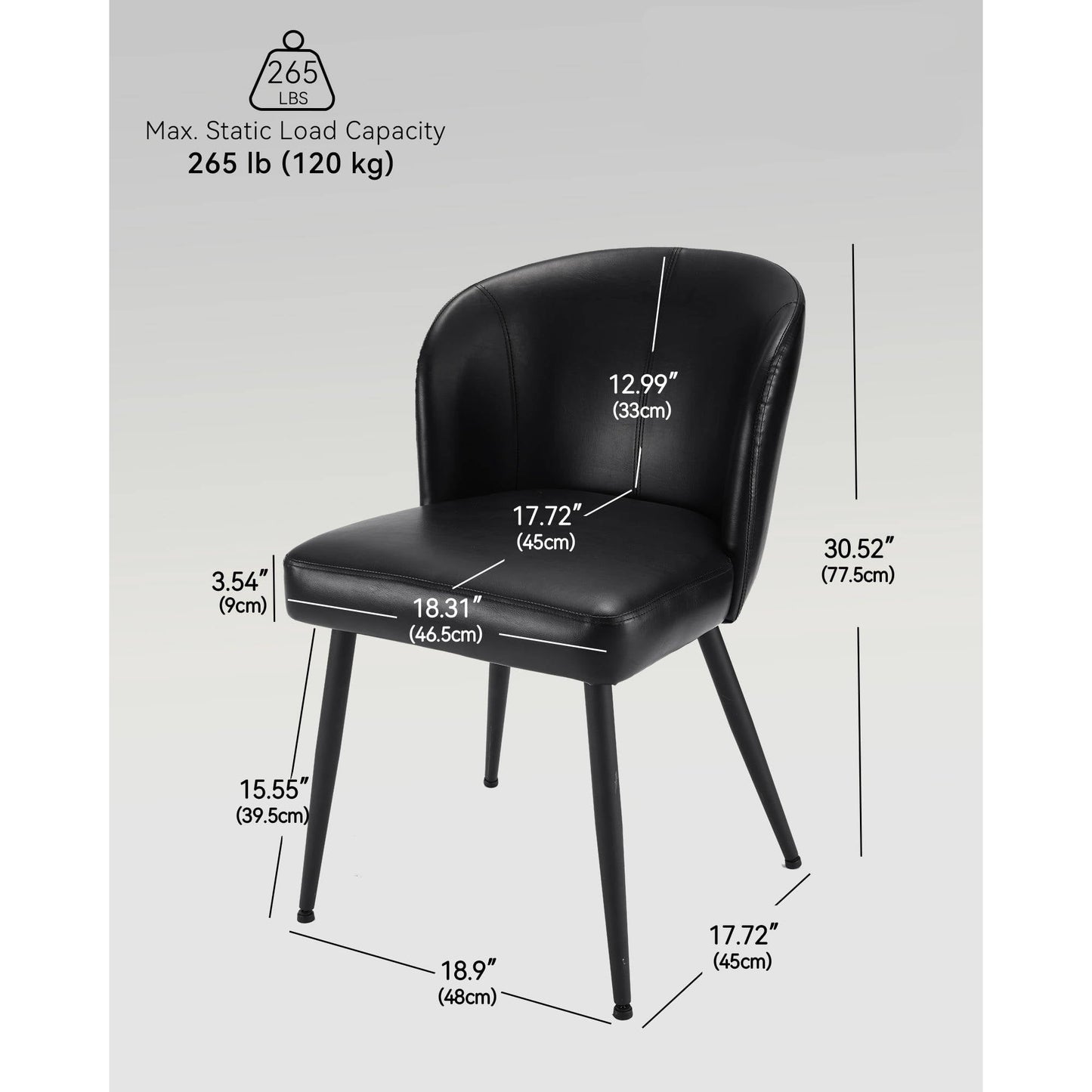 Comfortable Brown Leather Kitchen Chairs