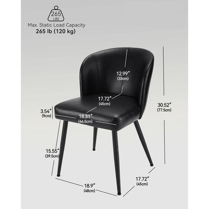 Comfortable Brown Leather Kitchen Chairs