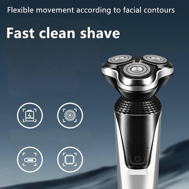 Rechargeable Wet Dry Shaving Kit for Men
