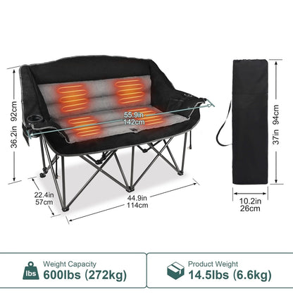 Warm 2 Person Outdoor Camping Chair